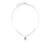 aqua light crystal necklace