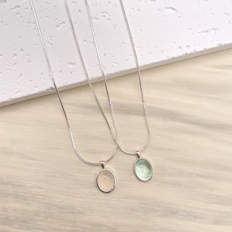 Aqua Light Crystal Necklace 7 aqua light crystal necklace