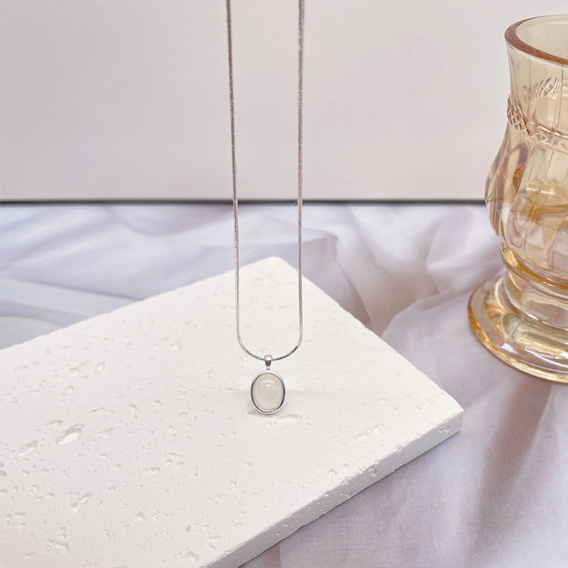 Aqua Light Crystal Necklace 9 aqua light crystal necklace