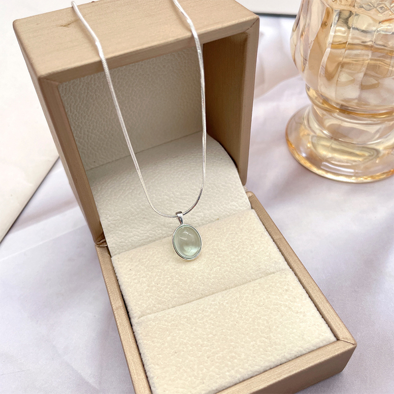 Aqua Light Crystal Necklace 6 aqua light crystal necklace