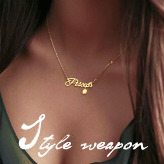 ​​celestial zodiac script necklace series​​