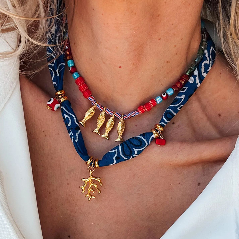 Nautical Muse Layered Necklace 9 nautical muse layered necklace