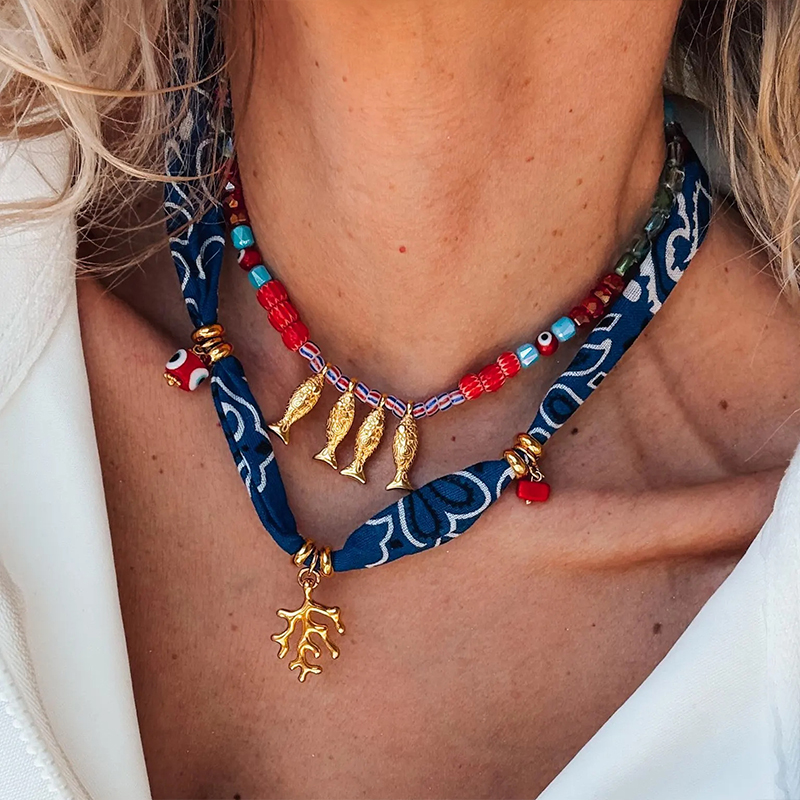 Nautical Muse Layered Necklace 11 nautical muse layered necklace