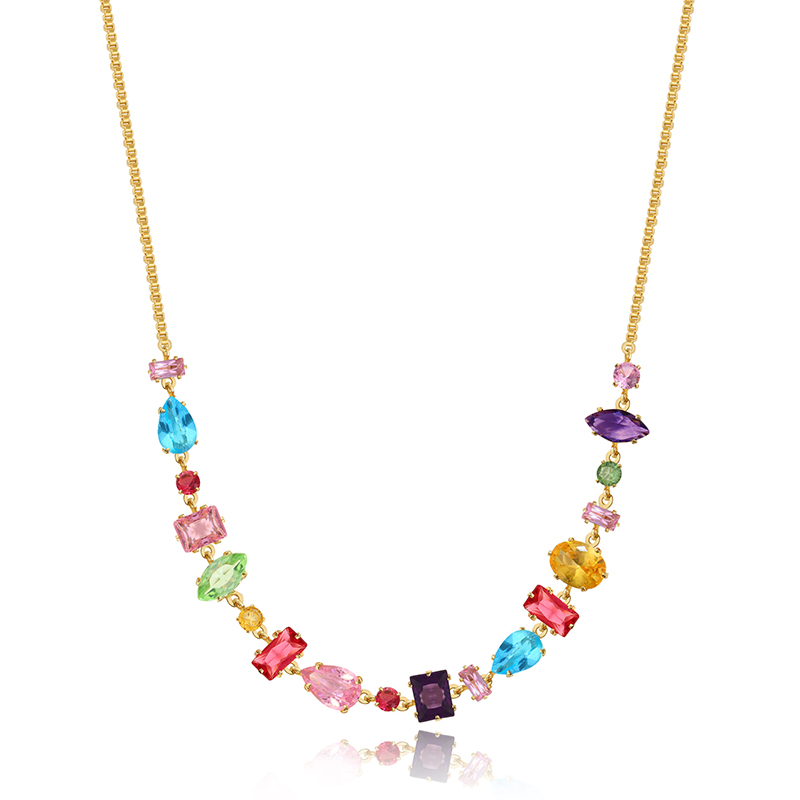 Chroma Cascade Gemstone Necklace 1 chroma cascade gemstone necklace