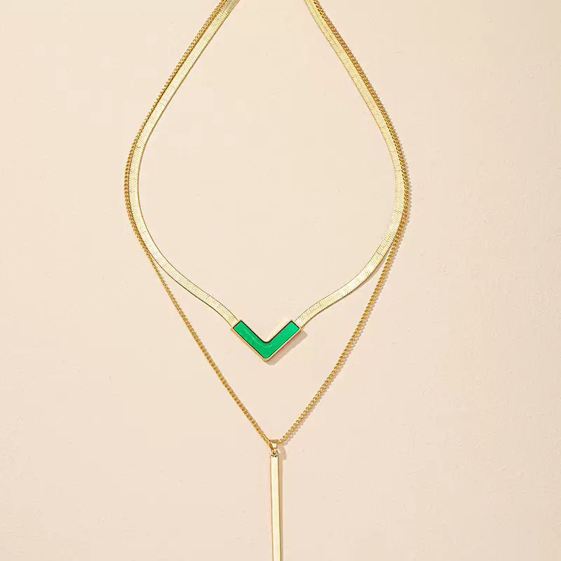 Sleek V Bar Necklace 7 sleek v bar necklace