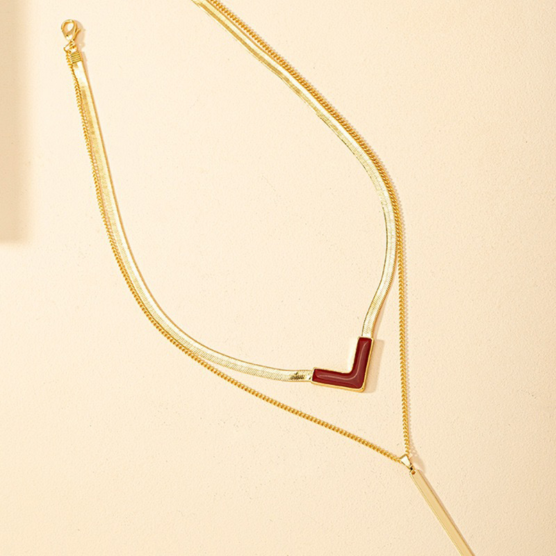 Sleek V Bar Necklace 8 sleek v bar necklace