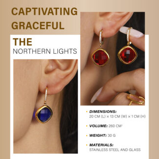 aurora glow drop earrings