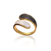Contour Marble Stainless Steel Ring 8 contour marble stainless steel ring