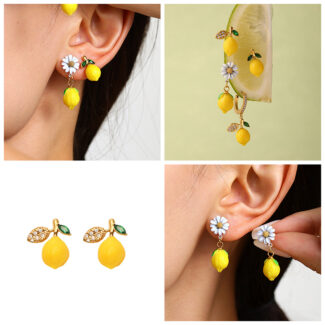 daisy & lemon drop earrings