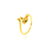Fox Tail Gold Plated Ring 11 fox tail gold plated ring