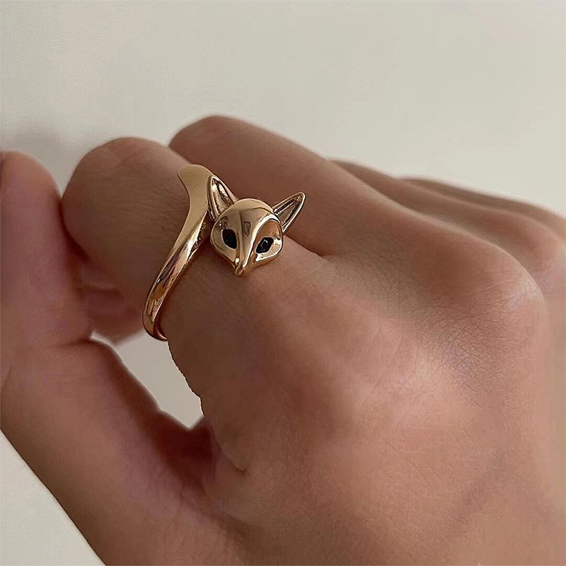 Fox Tail Gold Plated Ring 9 fox tail gold plated ring