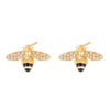Gold Tone Titanium Bee Jewelry Set - Earrings 5 gold tone titanium bee jewelry set earrings
