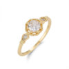 Vintage Gold Zirconia Ring – Celestia 14 vintage gold zirconia ring – celestia