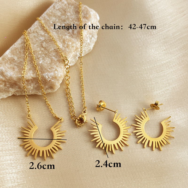 Gold Tone Crescent Moon Studs 2 gold tone crescent moon necklace