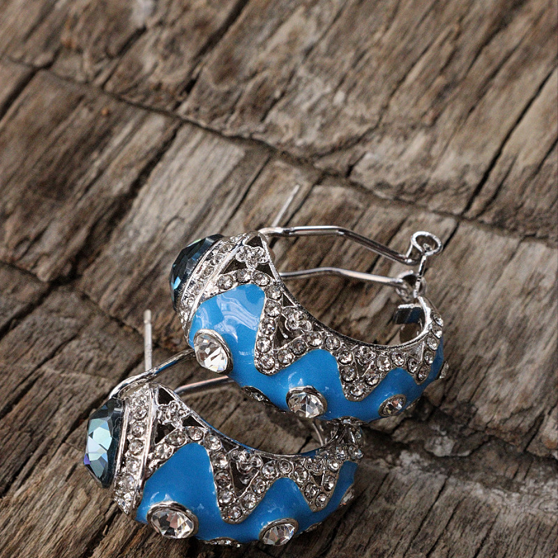 Sapphire Reef Glow Earrings 7 sapphire reef glow earrings