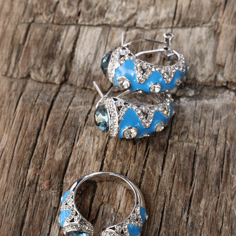 Sapphire Reef Glow Earrings 4 sapphire reef glow earrings