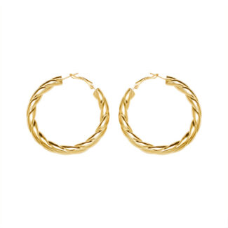 hollow tube hoop earrings polished titanium steel