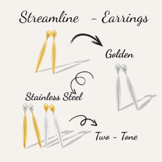 liquidglide drop earrings mirror polished