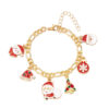 Vintage-Gold-Charm-Bracelet-Christmas-Character-Collection